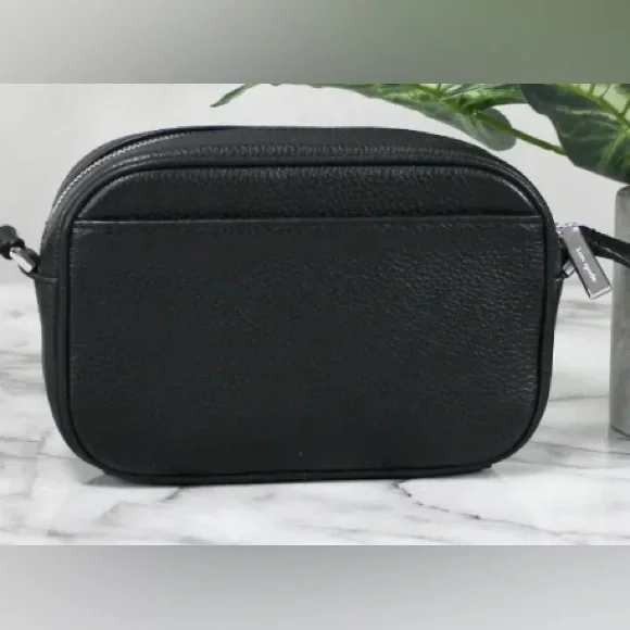 🌟HP🎉 Kate Spade Mini Glitter Logo Camera BagCrossbody Handbag in Black ♠️🖤